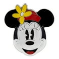 thumbnail image 2 of Disney Parks Minnie Mouse with Flower Hat Sculpted Pin New with Card, 2 of 3
