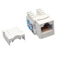 thumbnail image 1 of Cat6 Cat5e Style Punch Down Keystone Jack White, 1 of 1