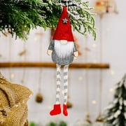 Santa Claus Forest Long Legged Doll Pendant Faceless Doll Christmas Tree Ornament