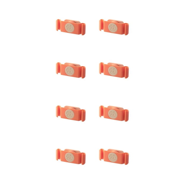 Billuyoard Paquete de 4 electrodomésticos de cocina para el hogar organizador de cables autoadhesivo para freidora de aire accesorio enrollador Naranja 2piezas