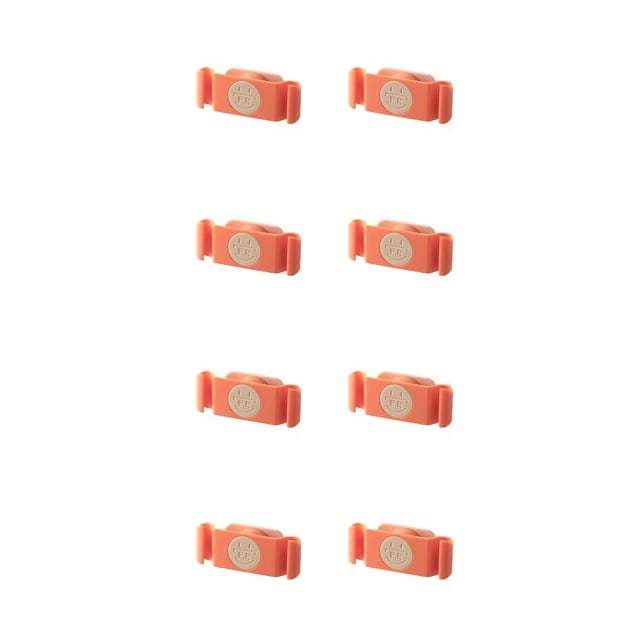 Yuarrent Paquete de 4 electrodomésticos de cocina para el hogar, organizador de cables, freidora de aire autoadhesiva, envoltorio de alambre, Naranja 2Conjunto