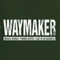 thumbnail image 5 of Wild Bobby Waymaker Inspirational/Christian Men Premium Tri Blend Tee, Forest Green, Medium, 5 of 5