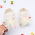 thumbnail image 2 of Infant Baby Girl Shoes Bowknot Non-Slip Soft Sole Flats Princess Wedding Dress Shoes Crib Shoe First Walkers Shoes for Newborns, Infants, Babies, and Toddlers 0-18 Months, 2 of 8