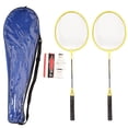 thumbnail image 2 of Badminton Rackets, Iron Alloy Lightweight Badminton Racquets With 3 Balls For Beginners Student Training, 2 of 8