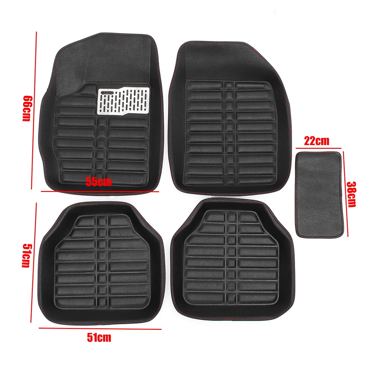 5 x Universal Car Auto Floor Mats Front Rear Driver 5 x Universal Car Auto Floor Mats Front Rear Driver
