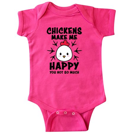 

Inktastic Chickens Make Me Happy You Not So Much Gift Baby Boy or Baby Girl Bodysuit