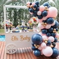 thumbnail image 3 of iTi Navy Blue Balloons Garland Kit-120 Pcs 18/10/12/5 Inch Navy Blue Balloon Difference Size Hight Quality Latex Balloons As Party Decorations for Bachelorette Party Graduation Wedding Baby Shower, 3 of 5
