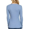 thumbnail image 3 of FashionMille Women's Casual Long Sleeve Crew Neck Thermal Knit T-shirt Top, 3 of 4