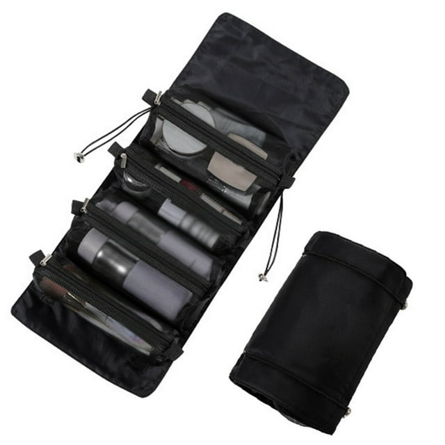 Coofit Makeup Organizer Foldable Detachable - 4-in-1 Cosmetic Travel Bag Toiletry Pouch