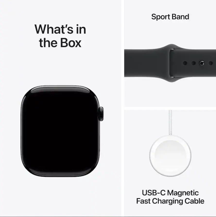 Apple Watch Series 11 - GPS + Cellular - 46MM Silver Aluminum Case with Starlight Sport Band - M/L