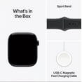 thumbnail image 5 of Restored Apple Watch Series 11 - GPS + Cellular - 46MM Silver Aluminum Case with Anchor Blue Sport Band - S/M (Refurbished), 5 of 5