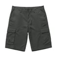 thumbnail image 7 of BVnarty Men's Summer Multi-Functional Cargo Shorts Solid Color Outdoor Casual Shorts With Multiple Pockets For Hiking And Workouts Dark Gray L, 7 of 7