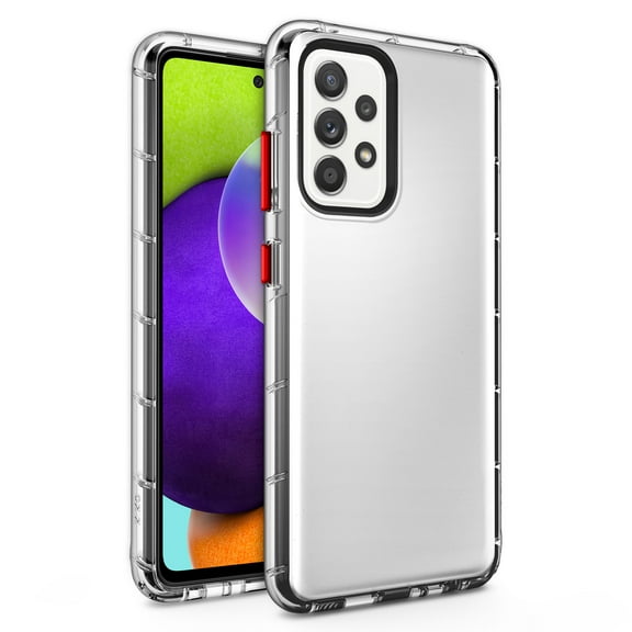 ZIZO SURGE Series for Galaxy A52 5G Case - Sleek Clear Case Customizable Buttons - Clear