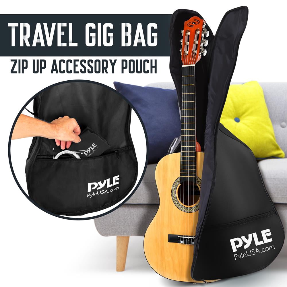 36'' -Inch 6-String Classical Guitar - Guitar with Digital Tuner & Accessory Kit, (Nature Color)