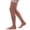 Fawn, variant on Allegro 20-30mmHg Essential 9 Sheer Support Open Toe Thigh High Hose (Black) X-Large
