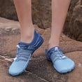 thumbnail image 5 of lnmuld Men Women Barefoot Shoes, Breathable Mesh Shoes for Water Yoga Fitness Hiking Color:Blue,Size:8.5, 5 of 9