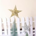 thumbnail image 3 of 3pcs Christmas Tree Topper Metal Star Shape Tree Topper Glitter Pentagram Tree Hat Christmas Winter Party Ornaments, 3 of 8