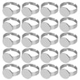 thumbnail image 4 of Base de anillo plano ajustable Bling Bling de Acero inoxidable 12mm 20 piezas, 4 of 12