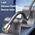 thumbnail image 4 of YFind 5M Silicone Flexible Shower Hose Long Shower Hose Extension Plumbing Pipe Bathroom Faucet Hose Extension Pipe,Gray, 4 of 4
