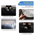 thumbnail image 2 of Foldable Car Windshield Sunshade UV Sun Visor Protector Blocks UV Rays Keeps Vehicle Cool 57x31.5 Inch Gold and White Marble, 2 of 7