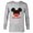 Athletic Heather, variant on Disney Mickey Mouse Red Shorts Icon Bruder Family German- Long Sleeve T-Shirt for Men - Customized-Black