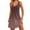 30#Coffee, variant on Summer Dress for Women Casual Trendy Ombre Gradient V-Neck Sleeveless Beach Vacation Mini Tank Sundress with Pocket