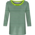 Xuboway 3/4 length sleeve tops for women 2025 plus size Summer Casual