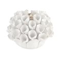 thumbnail image 1 of Dimond Home White Ceramic Bud Candle Holder in White Glaze, 1 of 2