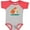 Baseball Heather and Red, variant on Inktastic Im New Fox Newborn Baby Boys or Girls Baby Bodysuit
