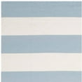thumbnail image 4 of SAFAVIEH Montauk Saranna Striped Cotton Area Rug, Sky Blue/Ivory, 9' x 12', 4 of 5