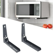ChicHomey Stainless Steel Microwave Oven Stand, Retractable & Foldable,121lbs Load Capacity,Space-Saving for Kitchen