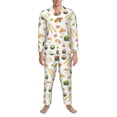 thumbnail image 3 of Uemuo Sushi and Rolls Pattern 2-Piece Loungewear Set - Men’s Soft Sleepwear, Cozy Winter PJs, Comfy Sleep Set-X-Large, 3 of 7