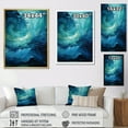 thumbnail image 4 of Designart "Swirling Serenity In Aqua Blue And White II" Abstract Spirals Canvas Prints, 4 of 7
