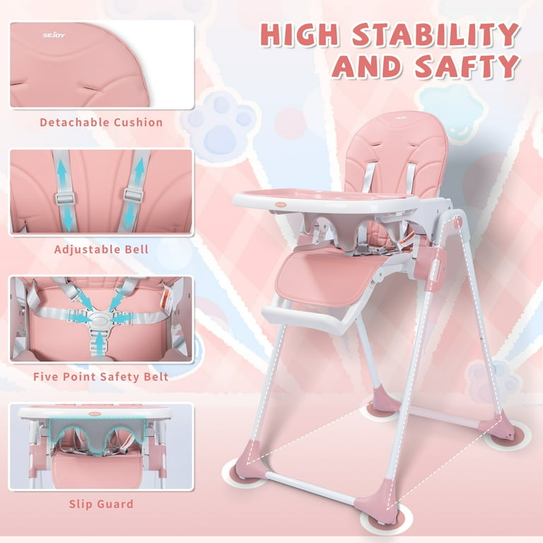 Portable folding high discount chairs for babies