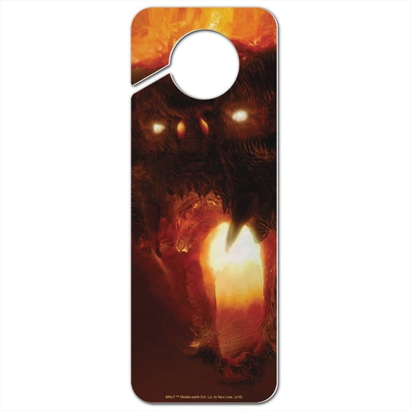The Lord of the Rings Balrog Character Plastic Door Knob Hanger Sign