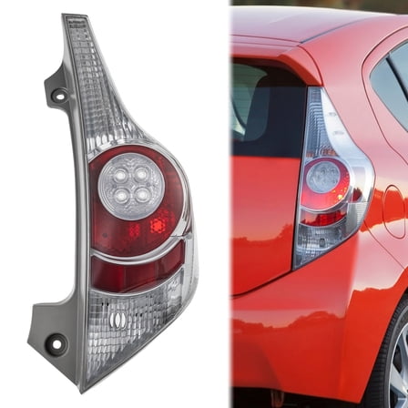 Tail Lights Assembly for 2012 2013 2014 Toyota Prius C Tail Light,Halogen Rear Tail Light,Right Passenger Side Rear Side Brake Outside Tail Lamp