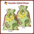 thumbnail image 2 of Pofeuu Cute Dinosaurs Cartoon Print Burlap Bags with Drawstrings Drawstring Gift Bags Pouch Bag for Thankgiving Birthday Party Gift Wrapping Treats and Party Favors-Small, 2 of 9