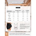 thumbnail image 4 of Falda de baño Dokotoo para mujer con control de barriga, cintura alta, talla S, roja, 4 of 4