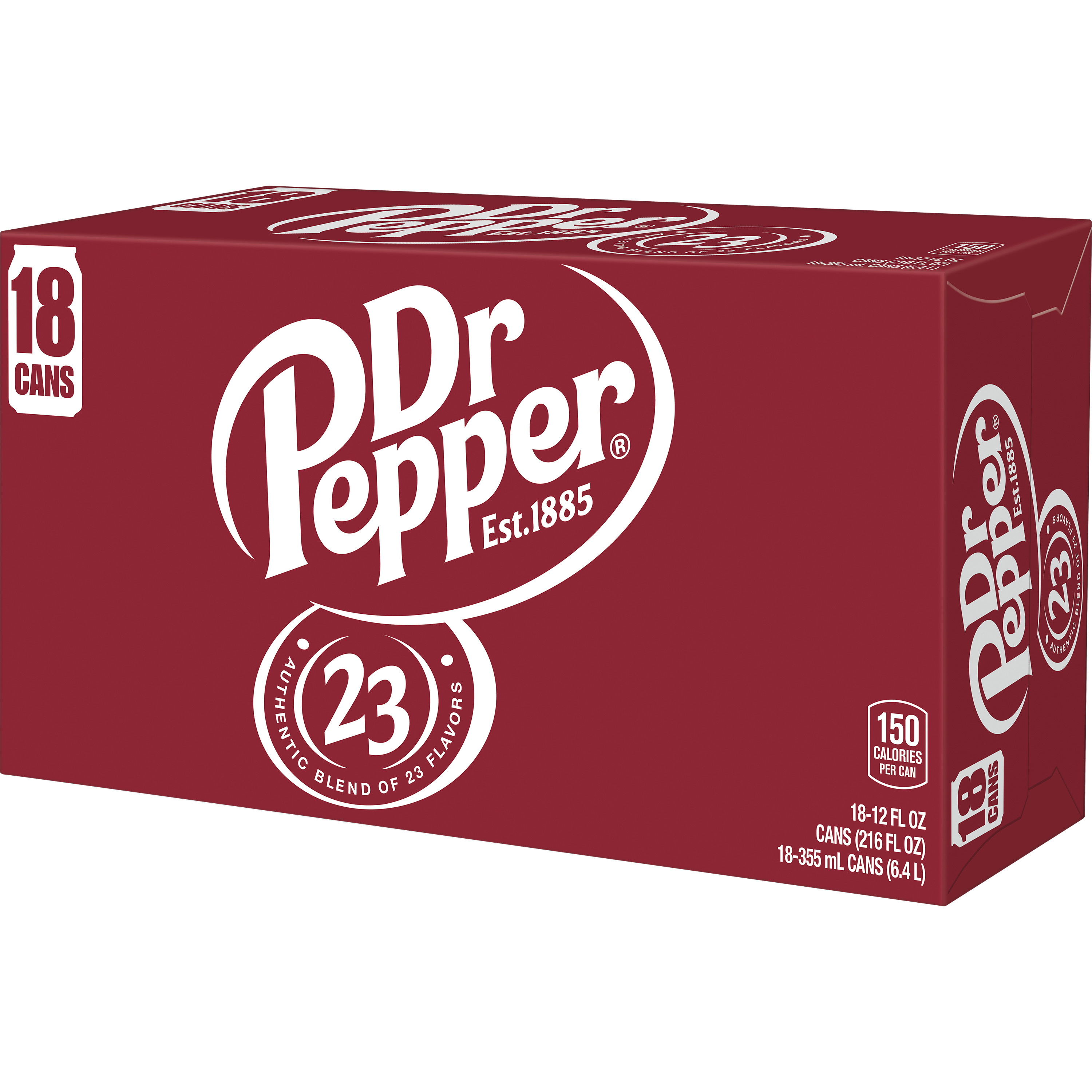 Dr Pepper Soda, 12 fl oz cans, 18 pack - Walmart.com