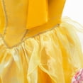 thumbnail image 5 of Girls Belle Princess Birthday Party Dress Yellow Costume Halloween Christmas Outfits, 5 of 7