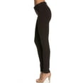 thumbnail image 3 of Stretch Skinny Knit Jegging Pants (Brown), 3 of 6