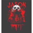 thumbnail image 7 of Friday The 13th Blood Splatter Jason Mask Crew Neck Short Sleeve Men's T-shirt-Medium, 7 of 7