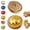 Gold, variant on Glitter dumpling squishy with box, 6 color options squishy toy for stress relief.