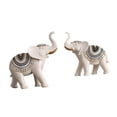 thumbnail image 1 of Esculturas, decoración, figuras, regalos, artesanías, estatuas de elefantes para sala de estar. Blanco, 1 of 9