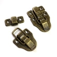thumbnail image 3 of Antique Bronze Duckbilled Box Hasp Toggle Latch Catch Lock with Screws for Wooden Jewelry Boxes, Chests, Trunks (12 Pieces), 3 of 7