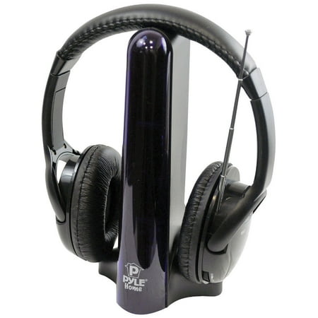 Pyle PHPW2 FM Hi-Fi Wireless Headphones, Black