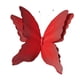 thumbnail image 2 of Mariposa artificial, calcomanía de pared de mariposa, calcomanía de arte de pared DIY, decoración de boda para Rojo Negro, 2 of 9