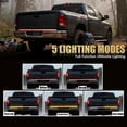 thumbnail image 4 of MUMQAQ  Truck Tailgate Strip Light LED Bar Signal Break Reverse, Arrow Design Turn Signal Strip, Red & Amber Sequential Lighting, Waterproof Flexible Tailgate Light for Car, 4 of 9