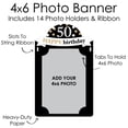 thumbnail image 6 of Big Dot of Happiness Adult 50th Birthday - Gold - DIY Birthday Party Decor - Picture Display - Photo Banner, 6 of 8
