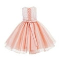 thumbnail image 3 of Ekidsbridal Lace Organza Flower Girl Dress Princess Gown for Toddlers Birthday Party Pageant Ballroom Dance 186 M, 3 of 3